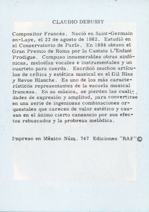 Biografia Debussy Claudio Atras
